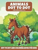 Animal Dot to Dot Book For Kids Ages 4-8