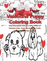 Valentine Puppy Coloring Book