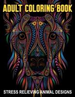 Adult Coloring Book Stress Relieving Animal Designs