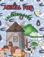 Feeding Animals Coloring Book