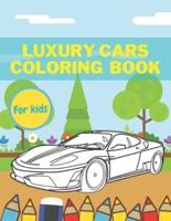 Luxury Cars Coloring Book for Kids