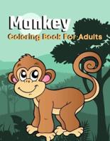 Monkey Coloring Book For Adults