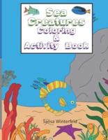 Sea Creatures Coloring & Activity Book