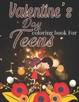 Valentines Day Coloring Book For Teens