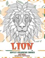 Adult Coloring Books Relaxing Patterns - Animal - Lion