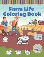 Farm Life Coloring Book
