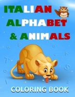 Italian Alphabet and Animals Coloring Book