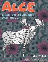 Libri Da Colorare Per Adulti - Arte Vintage - Animali - Alce