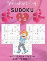 Valentines Day Sudoku Puzzles Book for Kids Easy To Medium Ages 6-12