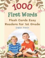1000 First Words Flash Cards Easy Readers for 1st Grade English French
