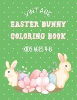 Vintage Easter Bunny Coloring Book Kids Ages 4-8