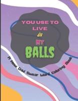 You Use To Live in My Balls A New Dad Swear Word Coloring Book