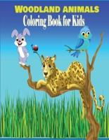 Woodland Animals Coloring Book for Kids