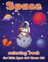 Space Coloring Book For Kids 4-8 Year Old