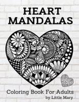 Heart Mandalas Coloring Book for Adults