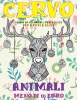 Libro Da Colorare Per Adulti Per Matite E Penne - Meno Di 10 Euro - Animali - Cervo
