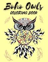 Boho Owls Coloring Book: Bohemian Colouring Book for Adults for Relaxation & Stress Relief   35 Pages of Cute Owls with Boho Patterns & Designs to Color - Boho Gifts for Women & Teen Girls