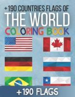 +190 Countries Flags Of The World Coloring Book