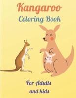 Kangaroo Coloring Book For Adults and Kids