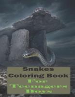 Snakes Coloring Book for Teenagers Boys