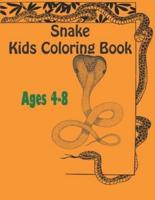 Snake Kids Coloring Book Ages 4-8