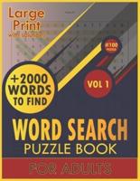 Word Search Puzzle Book for Adults