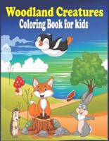 Woodland Creatures Coloring Book for Kids