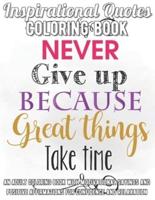 Inspirational Quotes Coloring Book