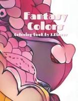 Fantasy Colors coloring book by J.Dinner