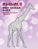 Adult Coloring Books Flowers and Leaves & Animals