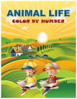 Animal Life Color By Number