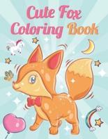 Cute Fox Coloring Book