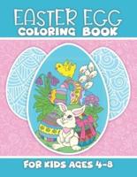 Easter Egg Coloring Book for Kids 4-8
