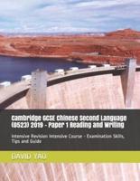 Cambridge GCSE Chinese Second Language (0523) 2019 - Paper 1 Reading and Writing
