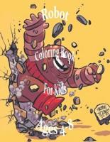 Robot Coloring Book For Kids Ages 4-8: Coloring Book for Boys, Robot Coloring Book (Konnect Kids Coloring Books), 8.5 * 11, 31 pages