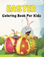 Easter Coloring Book for Kids: A Fun Easter Coloring Pages with Easter Bunnies and Eggs.Vol-1