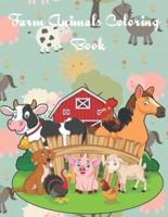Farm Animals Coloring Book: Fun Educational Coloring Pages of Farm Animals & Scenes for Kids Ages 2-4, 6-8