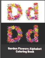 Garden Flowers Alphabet Coloring Book