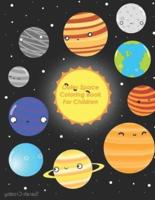 Outer Space Coloring Book For Children: Outer space coloring with planets, astronauts, spaceships, rockets and more, astronomy coloring book for kids, 29 drawings