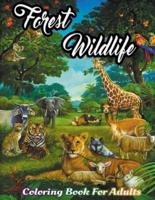 Forest Wildlife Coloring Book for Adults