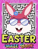 Easter Maze Book: Easter Themed Activity Book for Girls Age 4-8 - Easter Mazes Puzzles and Coloring Book for Little Girls - Great Easter Basket Stuffers Gifts Ideas.