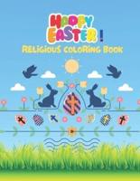 Happy Easter!Religious Coloring Book