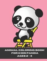 animal coloring book for kids panda ages 2-4: 20 coloring pages