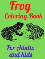 Frog Coloring Book For Adults And Kids