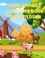 Farm Animals Coloring Book For Children