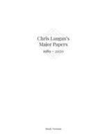 Chris Langan's Major Papers 1989 - 2020: Study Version