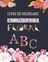 Livre de coloriage Alphabet Floral