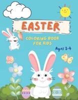 Easter Coloring Book for Kids Ages 1-4: Easter Bunny Coloring Book for Kids 1-4  Cute Bunnies to Color for Hours of Fun  Great Easter basket stuffers for Toddlers, Boys, Girls  Large 8.5" x 11" easter coloring book for kids