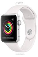 Original: Apple-Watch Series 3 (GPS, 38mm) - Space Gray Aluminum Case with Black Sport Band-&-Guide