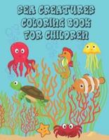 Sea Creatures Coloring Book For Children